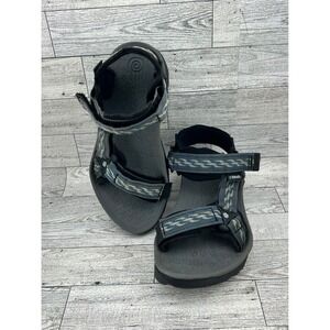 Teva‎ Womens Sport Sandals Blue Woven Adjustable Straps Hiking Comfort Size 5